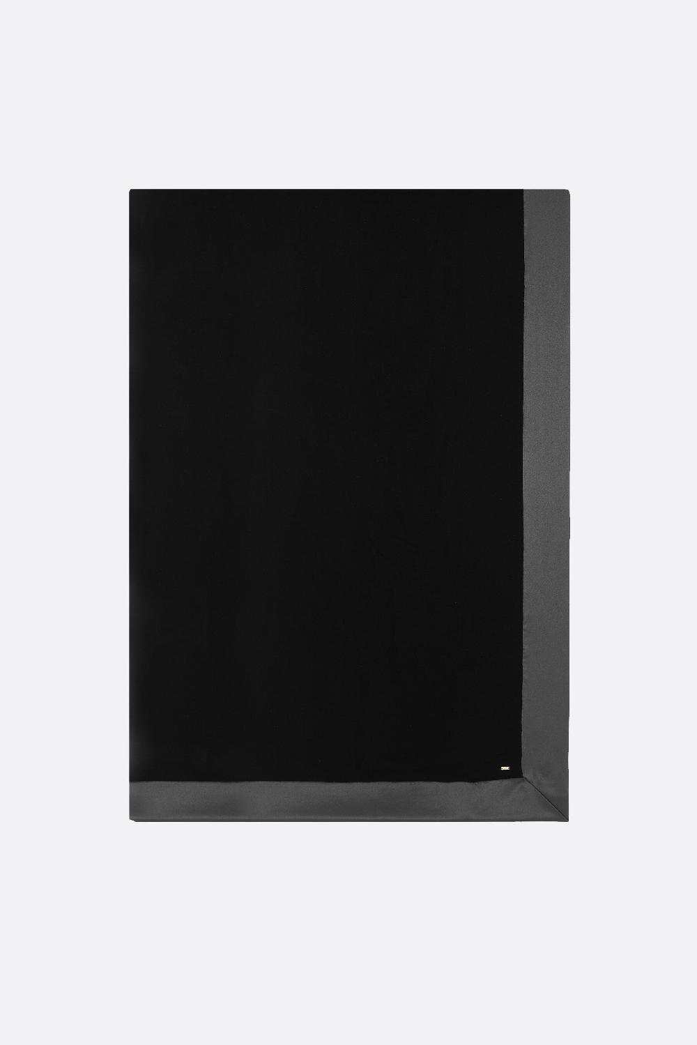 SAINT LAURENT stola in velluto e raso