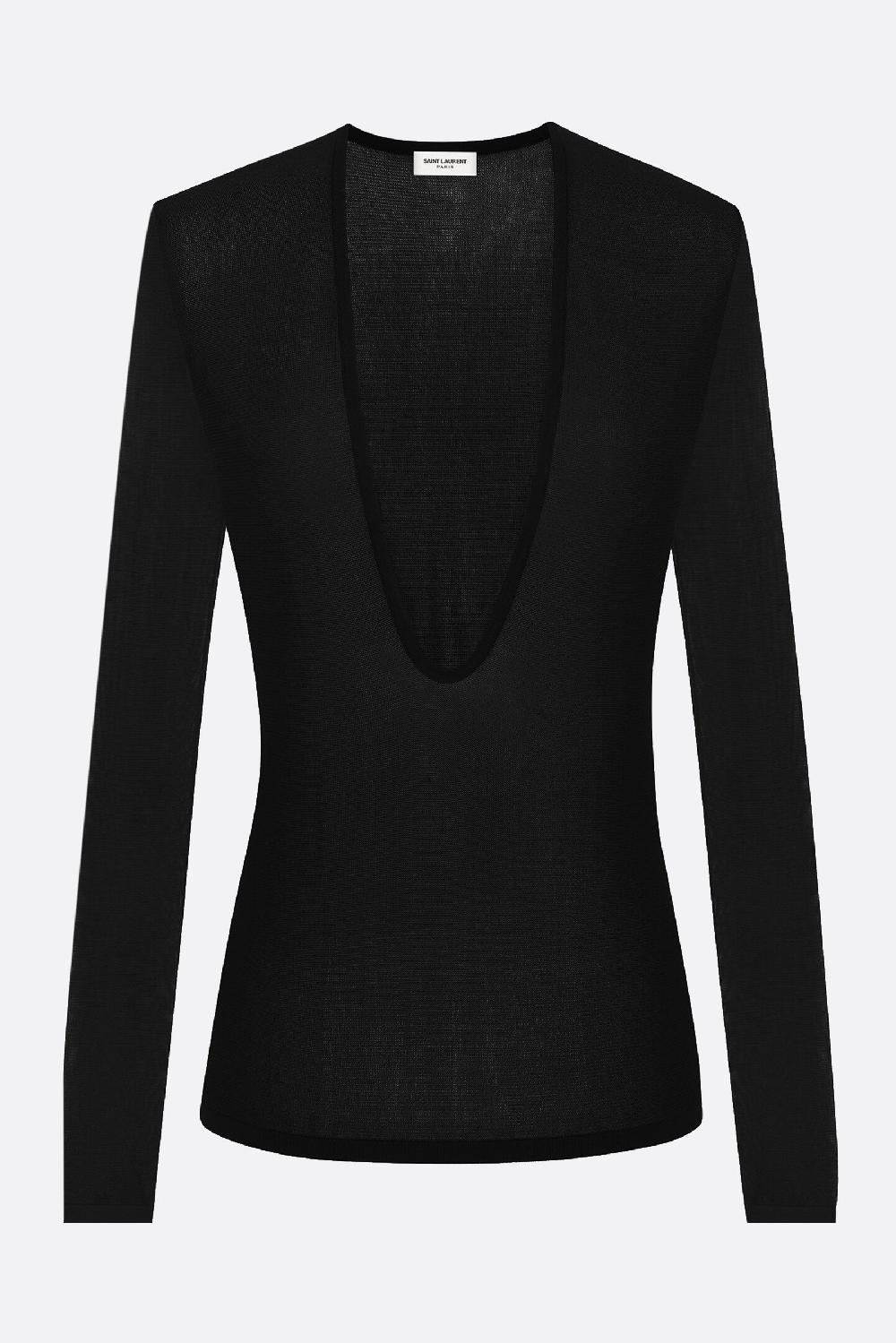 SAINT LAURENT top in viscosa