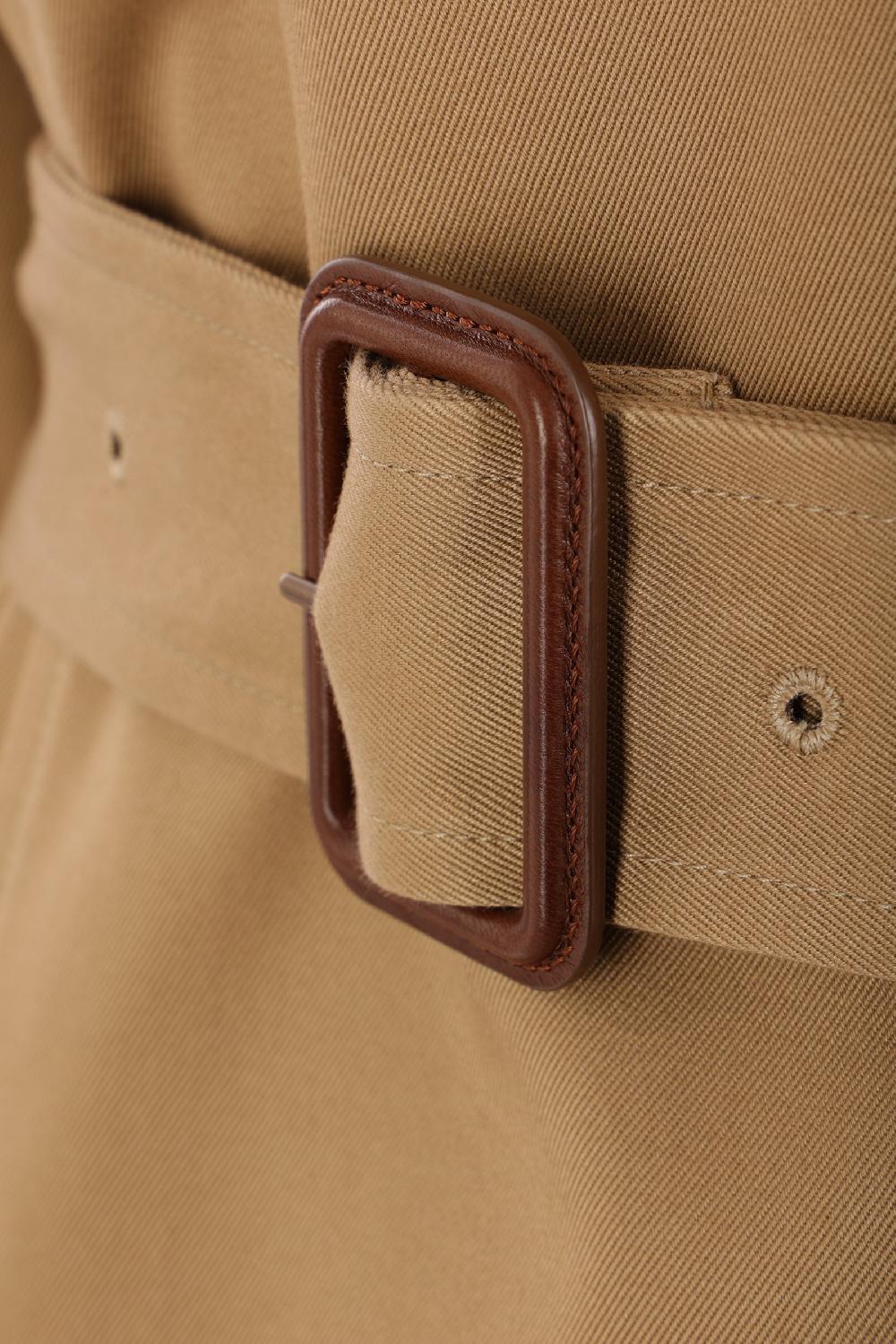 SAINT LAURENT Trench Oversize In Serge Di Cotone