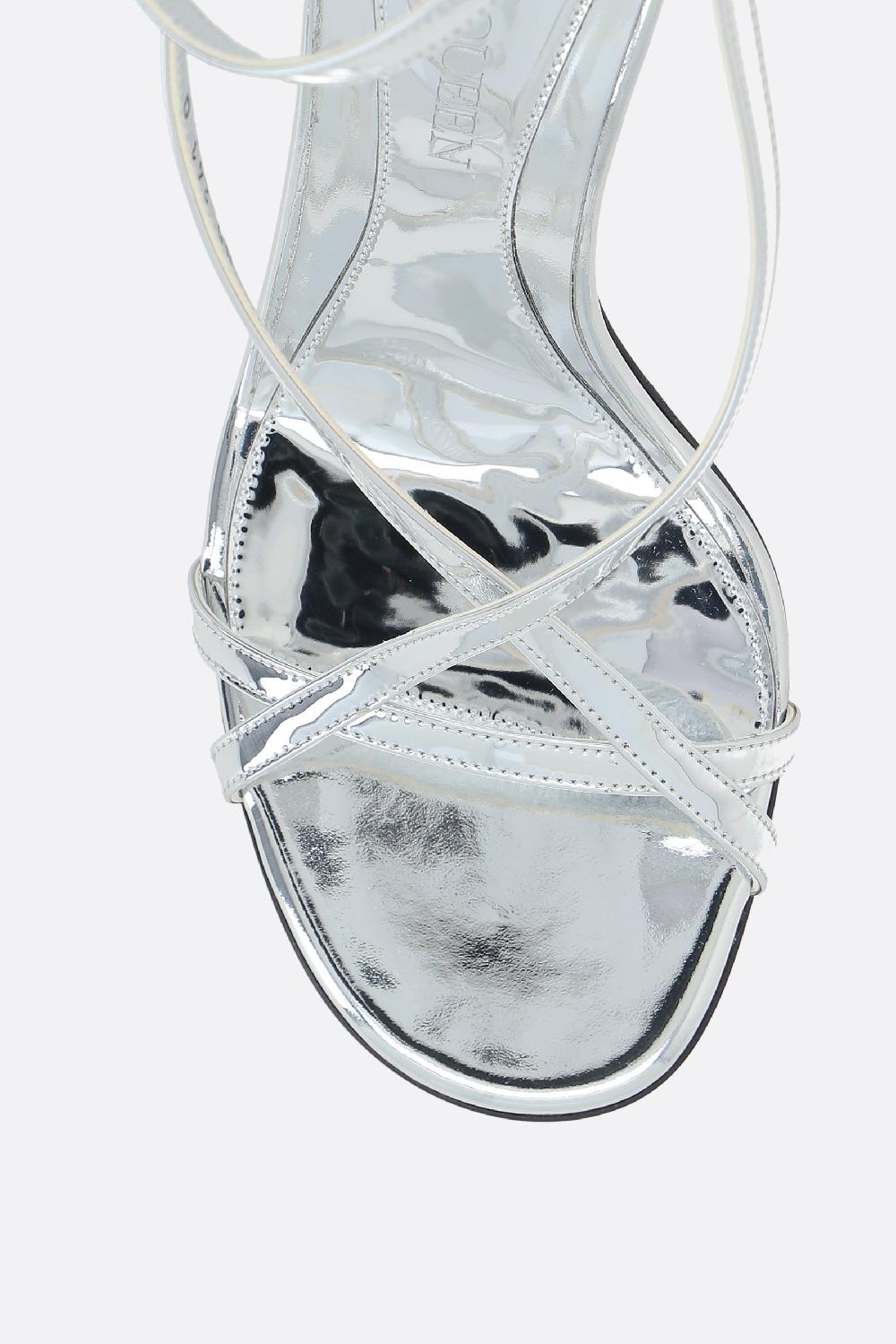 ALEXANDER McQUEEN Sandalo Armadillo In Ecopelle Effetto Specchio