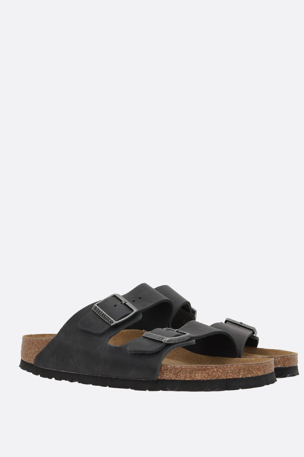 BIRKENSTOCK Sandalo Flat Arizona BS In Pelle Oliata (Narrow Fit)