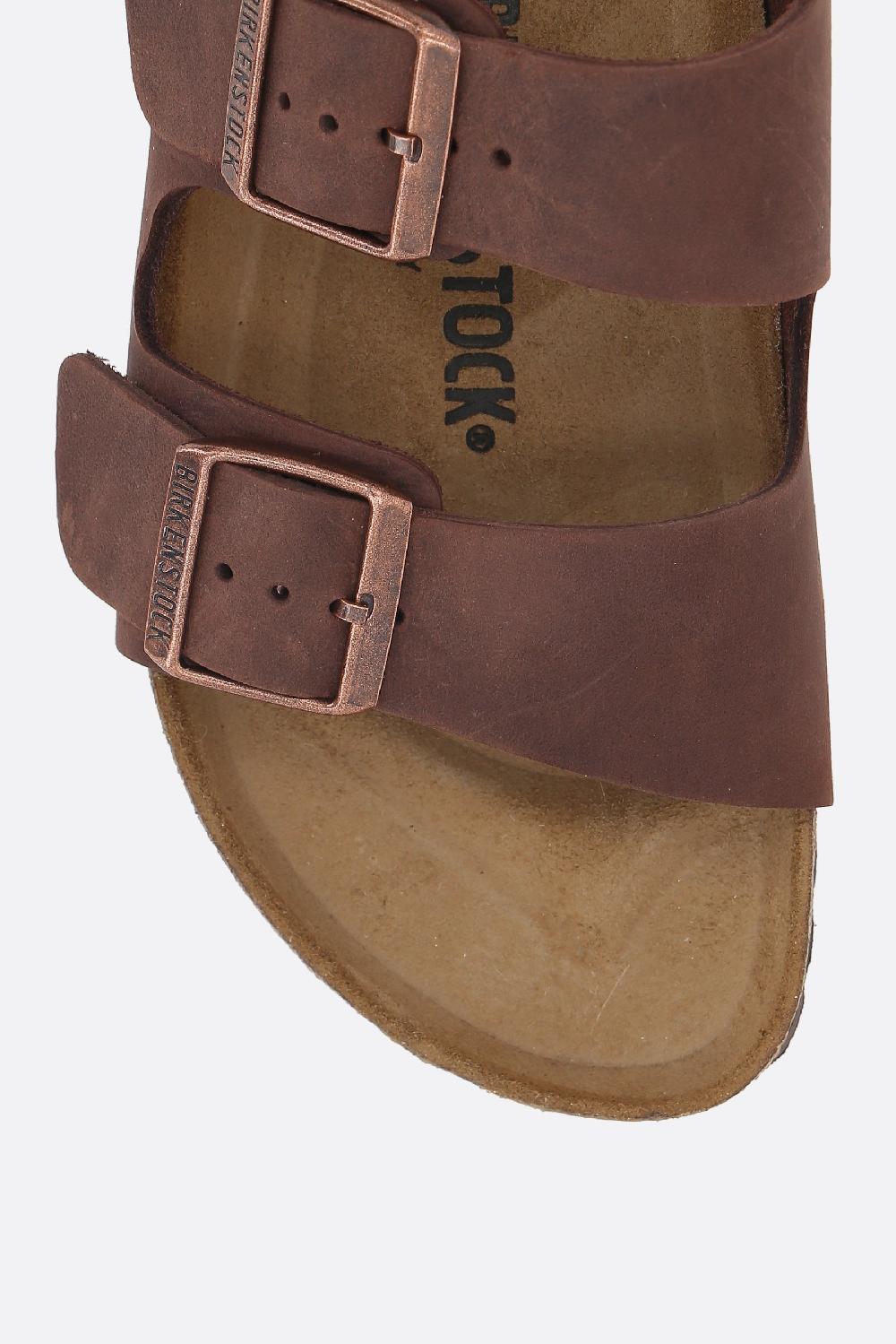 BIRKENSTOCK Sandalo Flat Arizona BS In Pelle Oliata (Narrow Fit)