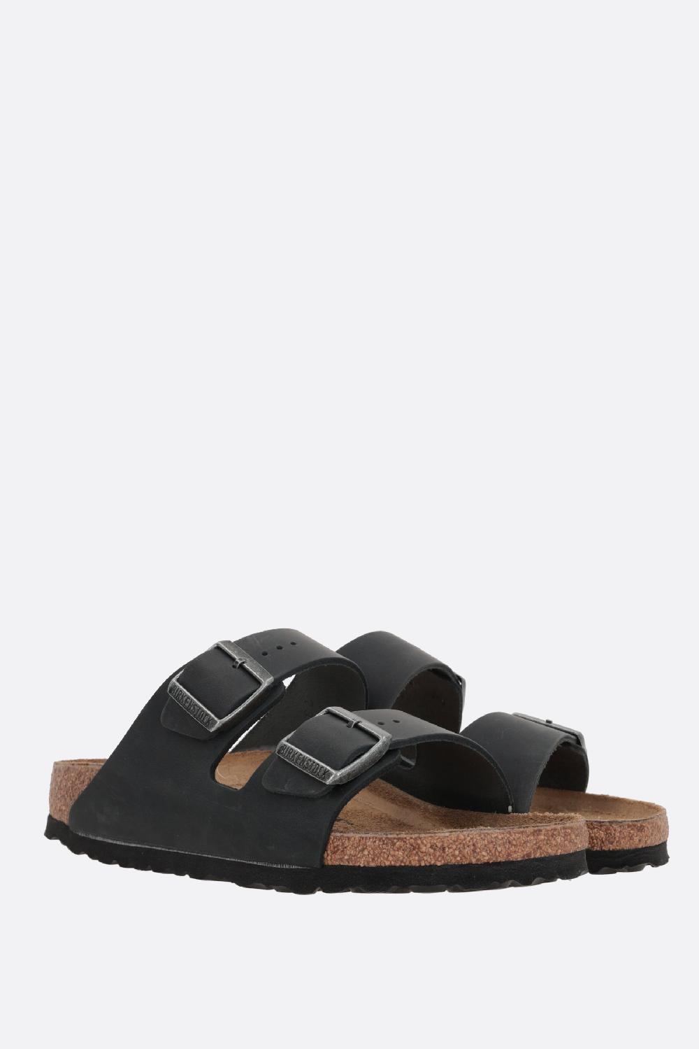 BIRKENSTOCK Sandalo Flat Arizona BS In Pelle Oliata (Narrow Fit)