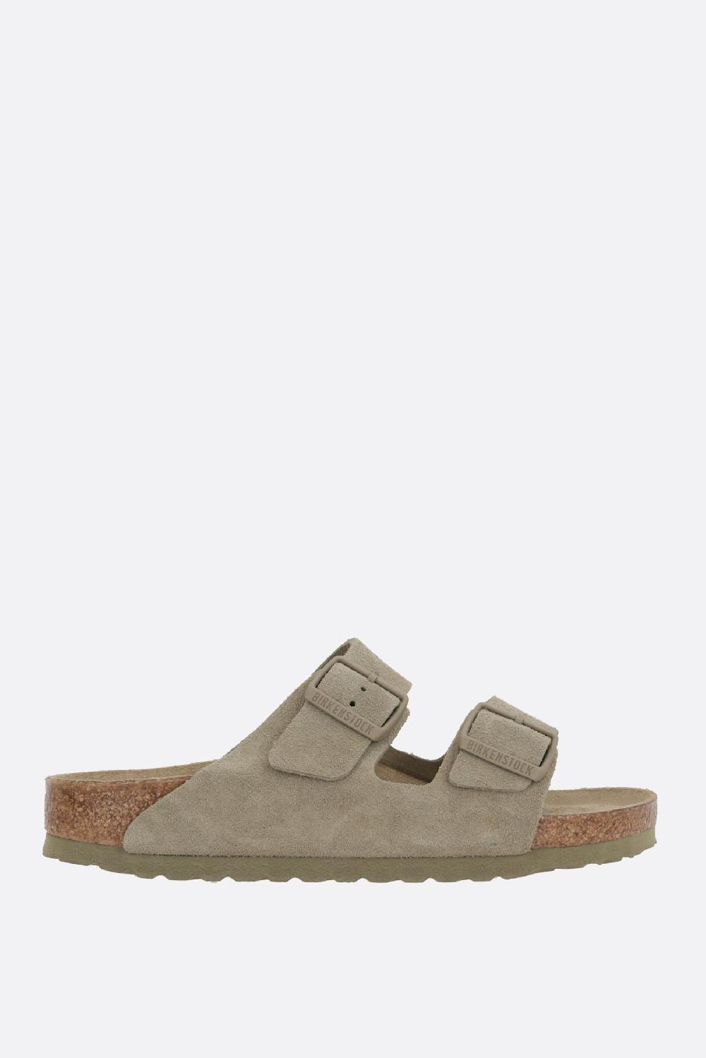 BIRKENSTOCK sandalo flat Arizona BS in suede (Narrow Fit)