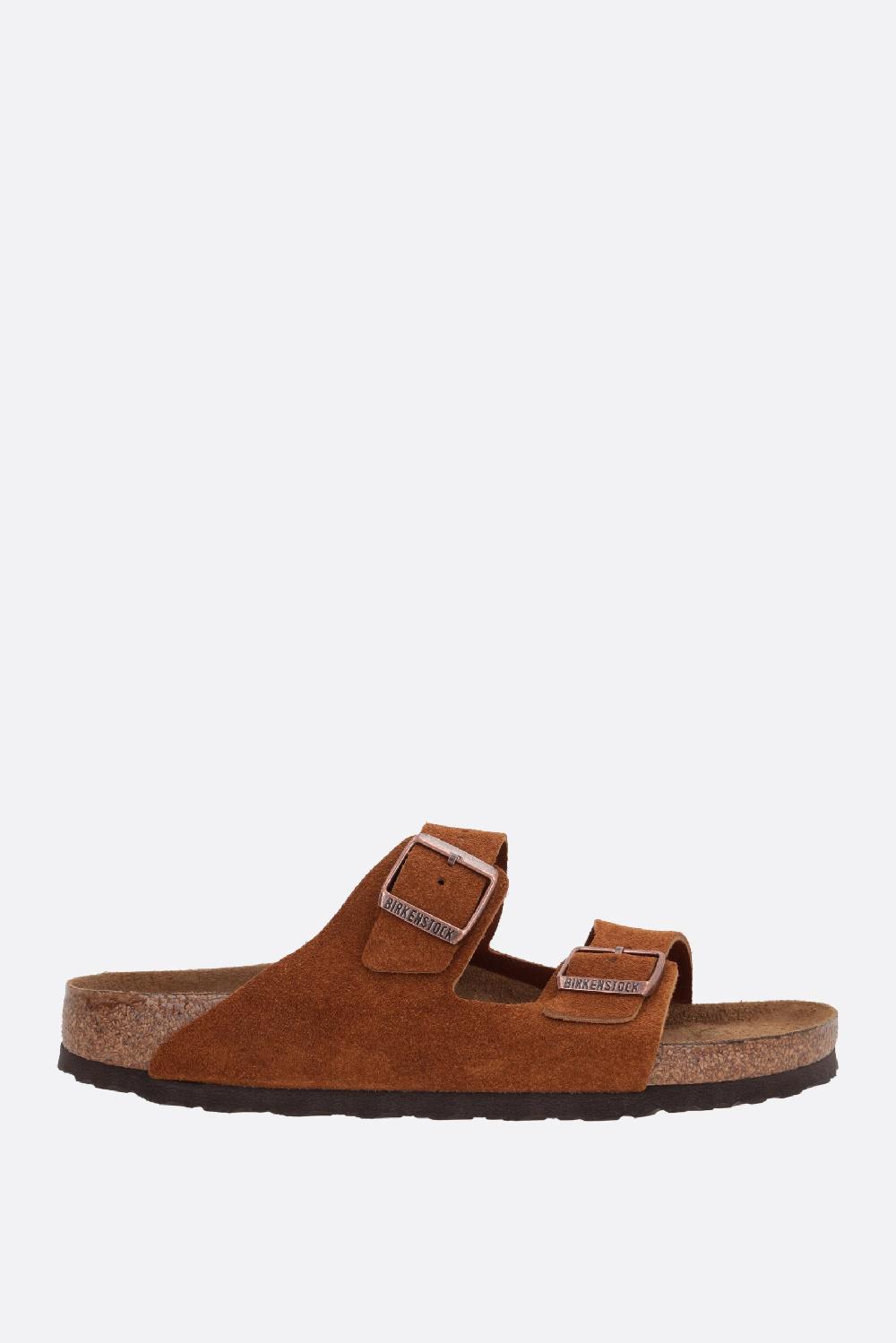 BIRKENSTOCK sandalo flat Arizona BS in suede (Narrow Fit)