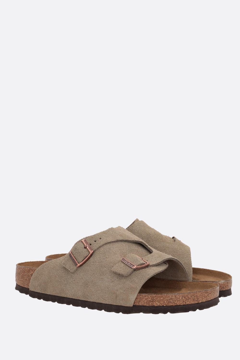 BIRKENSTOCK Sandalo Flat Zürich BS In Suede (Narrow Fit)
