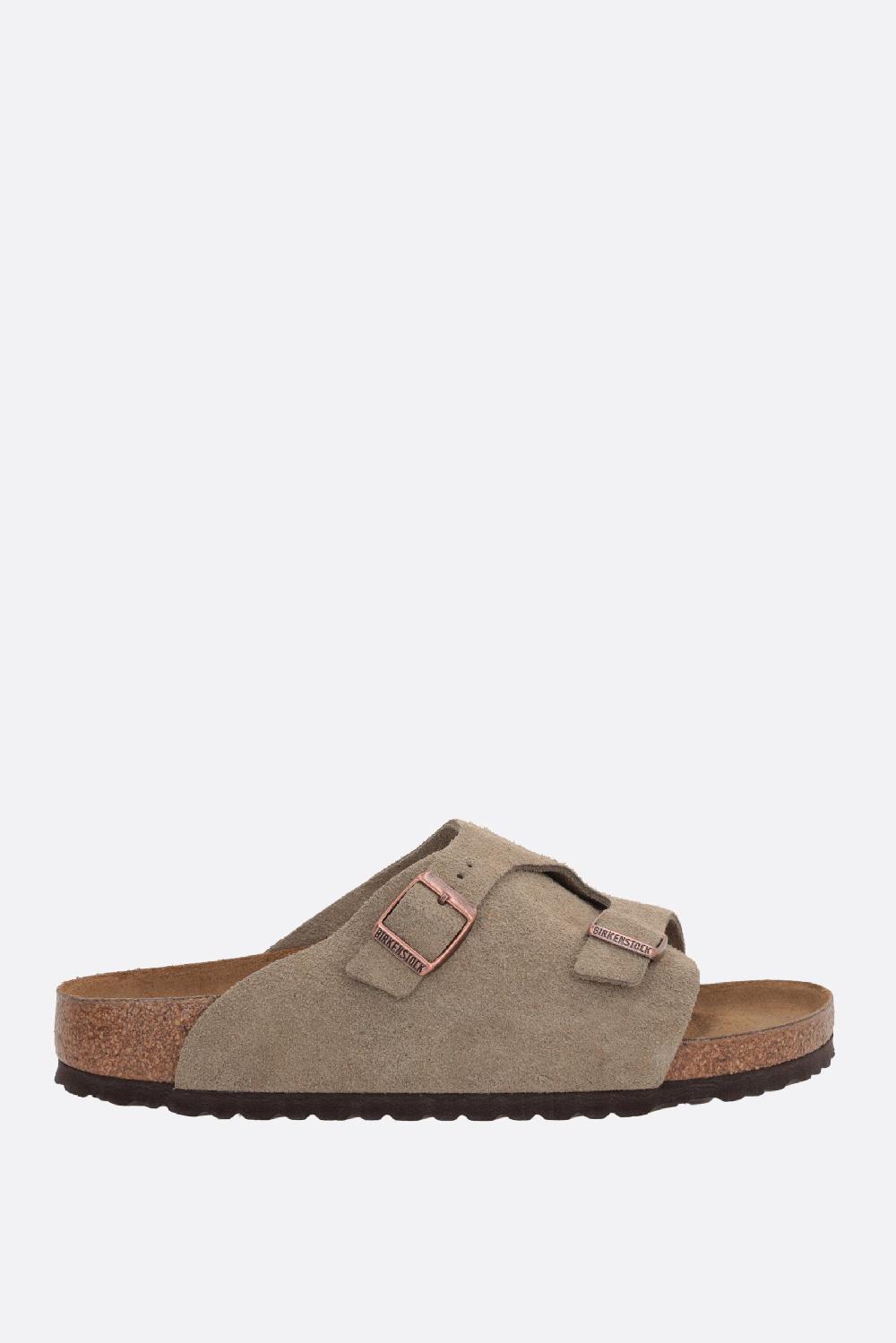 BIRKENSTOCK sandalo flat Zürich BS in suede (Narrow Fit)