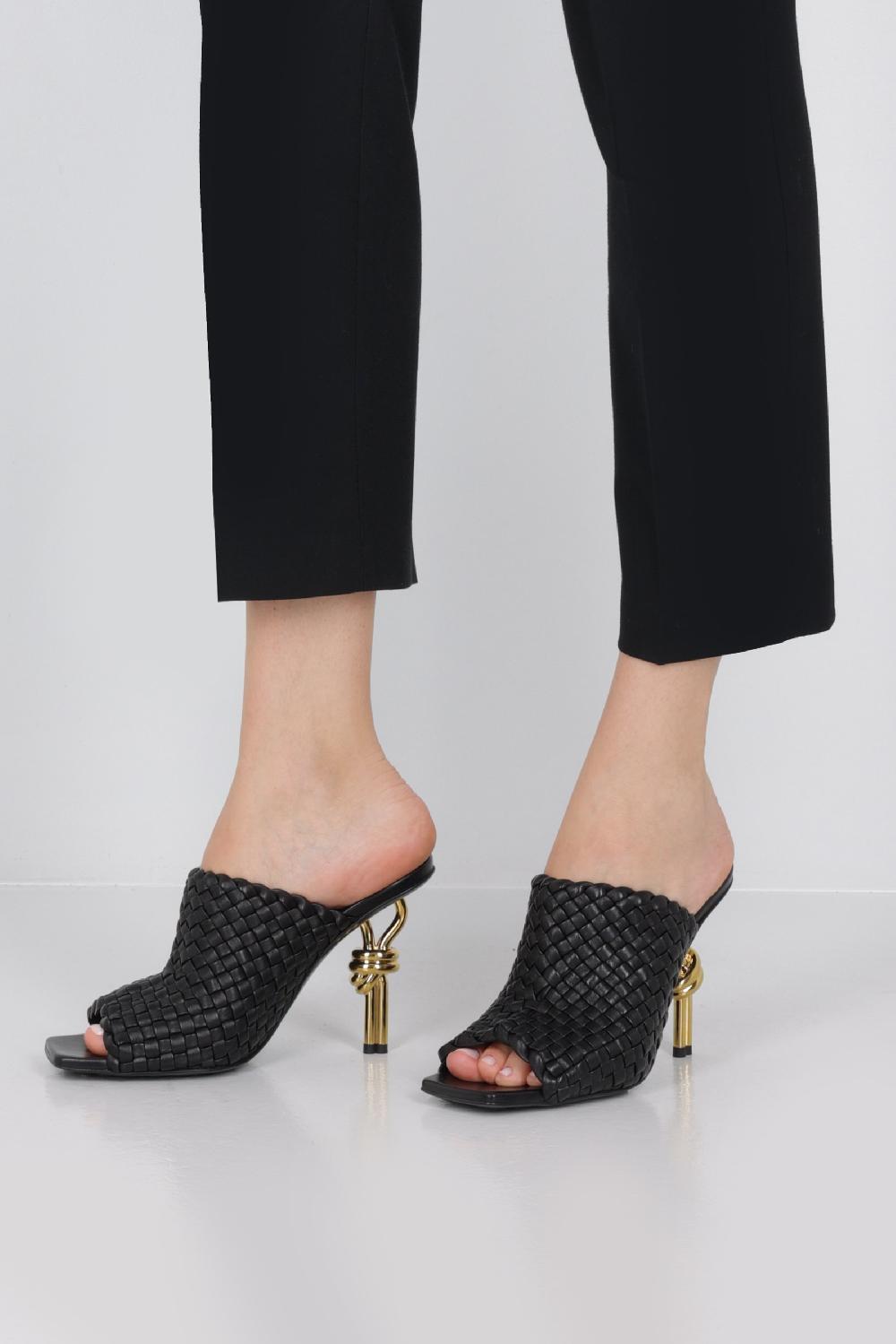 BOTTEGA VENETA Sandalo Mule Knot In Intrecciato Nappa