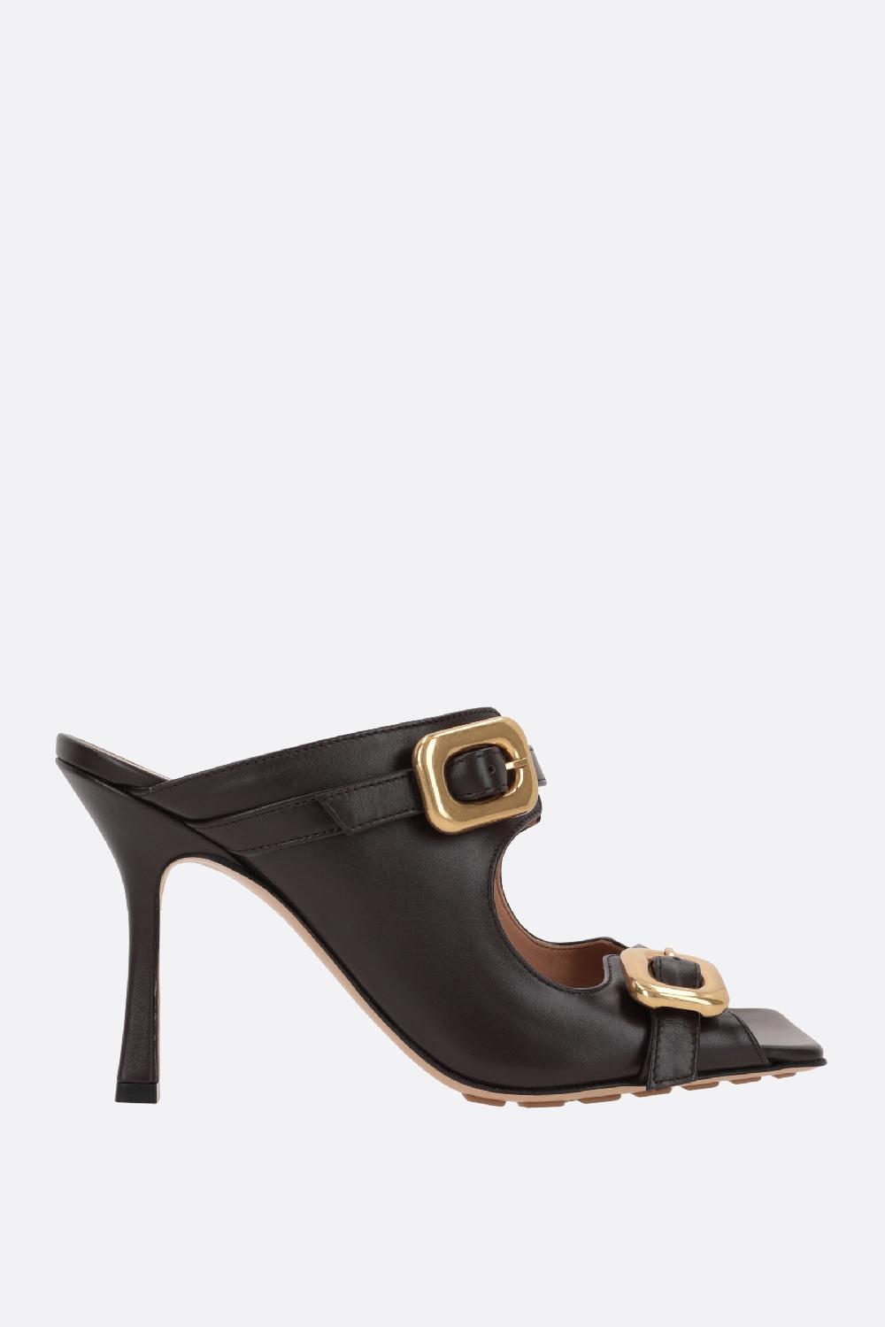 BOTTEGA VENETA sandalo mule Stretch Buckle in pelle liscia