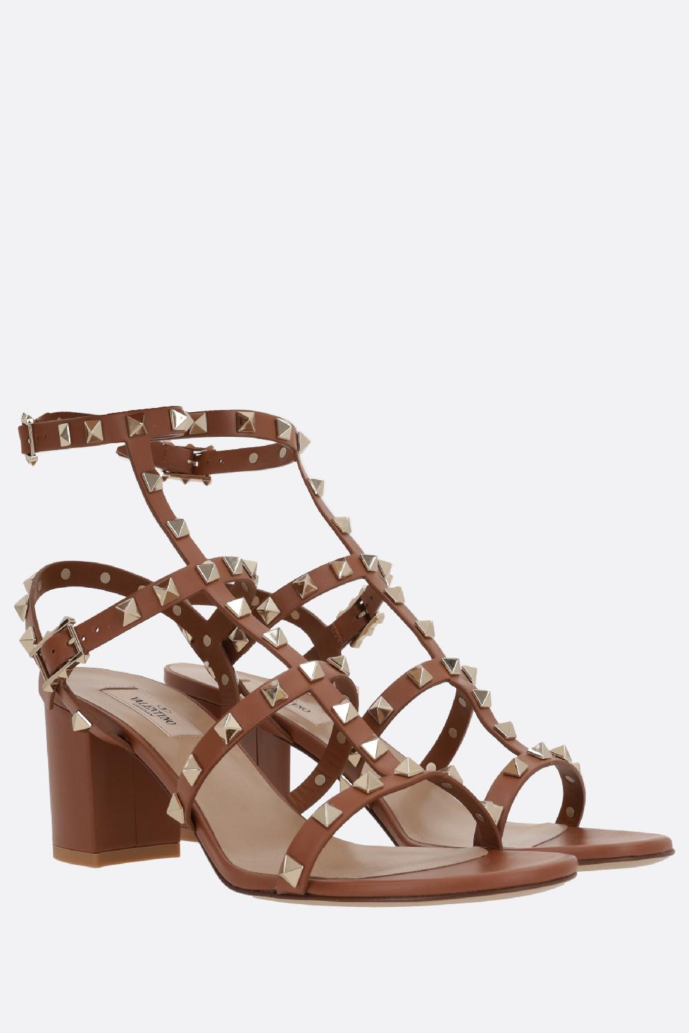 VALENTINO GARAVANI Sandalo Rockstud In Pelle Liscia