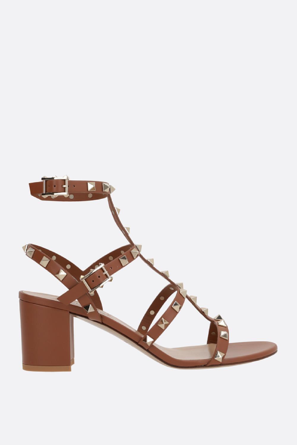 VALENTINO GARAVANI sandalo Rockstud in pelle liscia