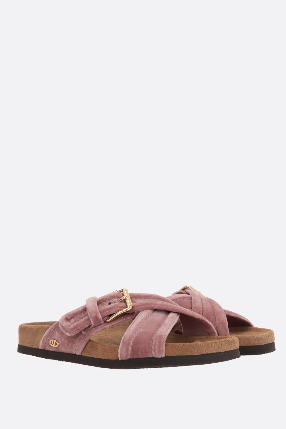 VALENTINO GARAVANI Sandalo Slide Fussfriend In Velluto