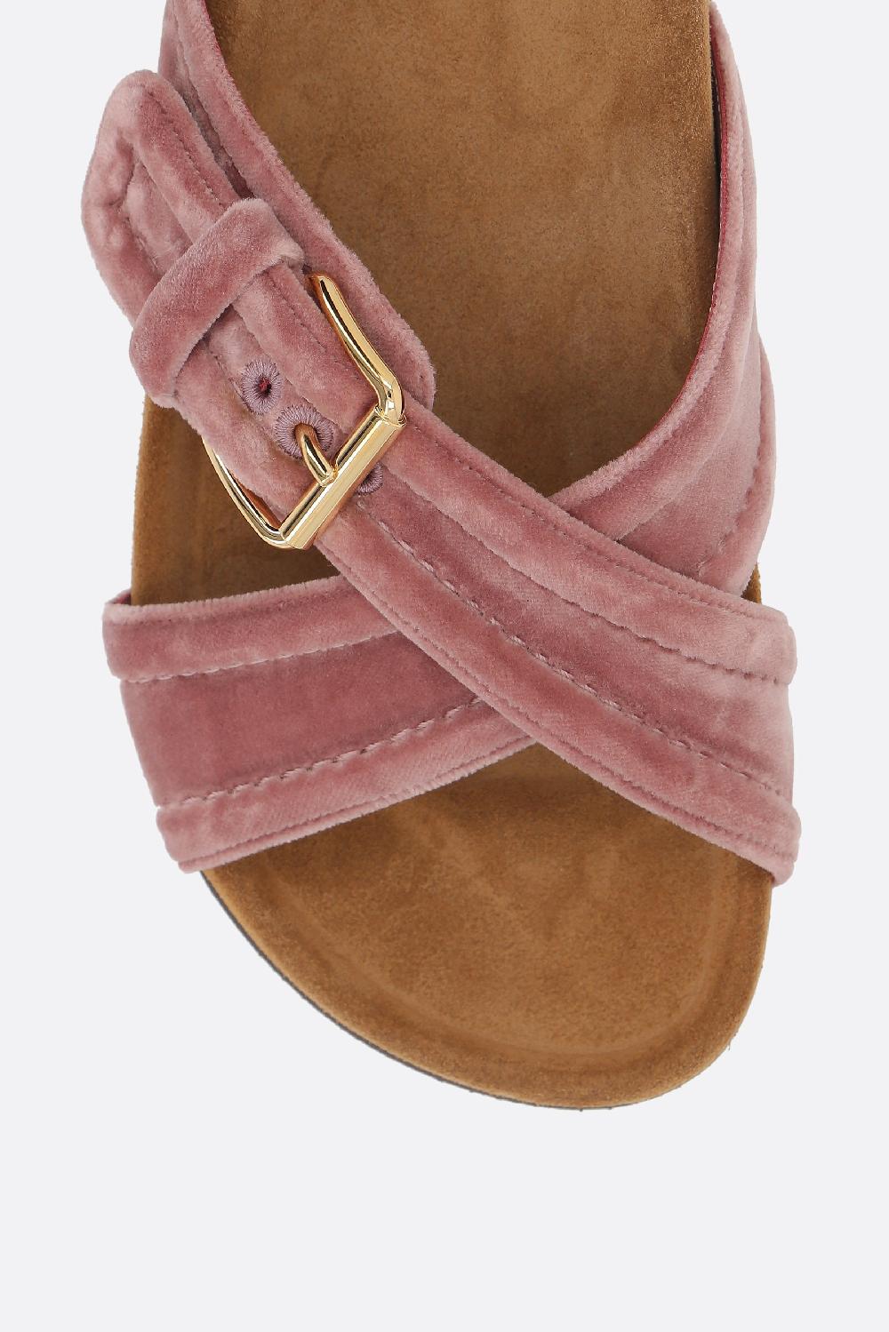 VALENTINO GARAVANI Sandalo Slide Fussfriend In Velluto