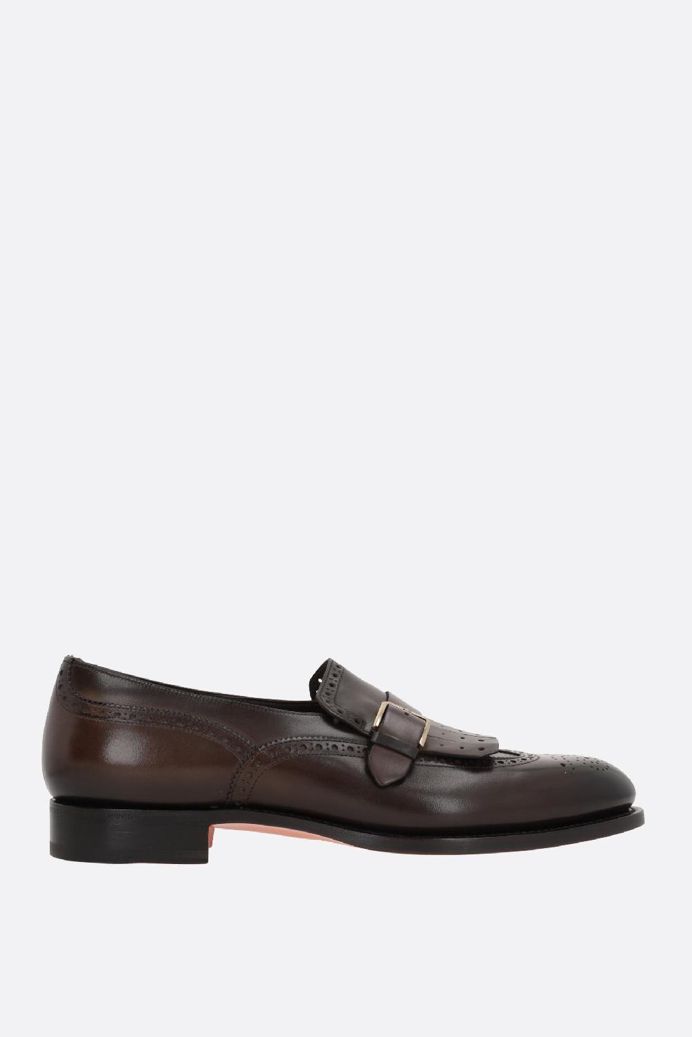 SANTONI mocassino Colin in pelle liscia