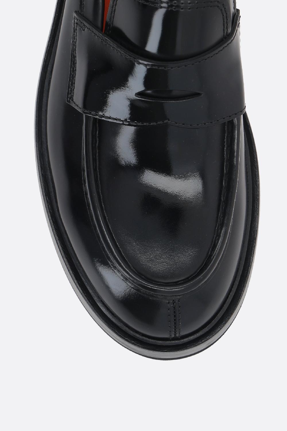 SANTONI Mocassino Gunder In Pelle Lucida