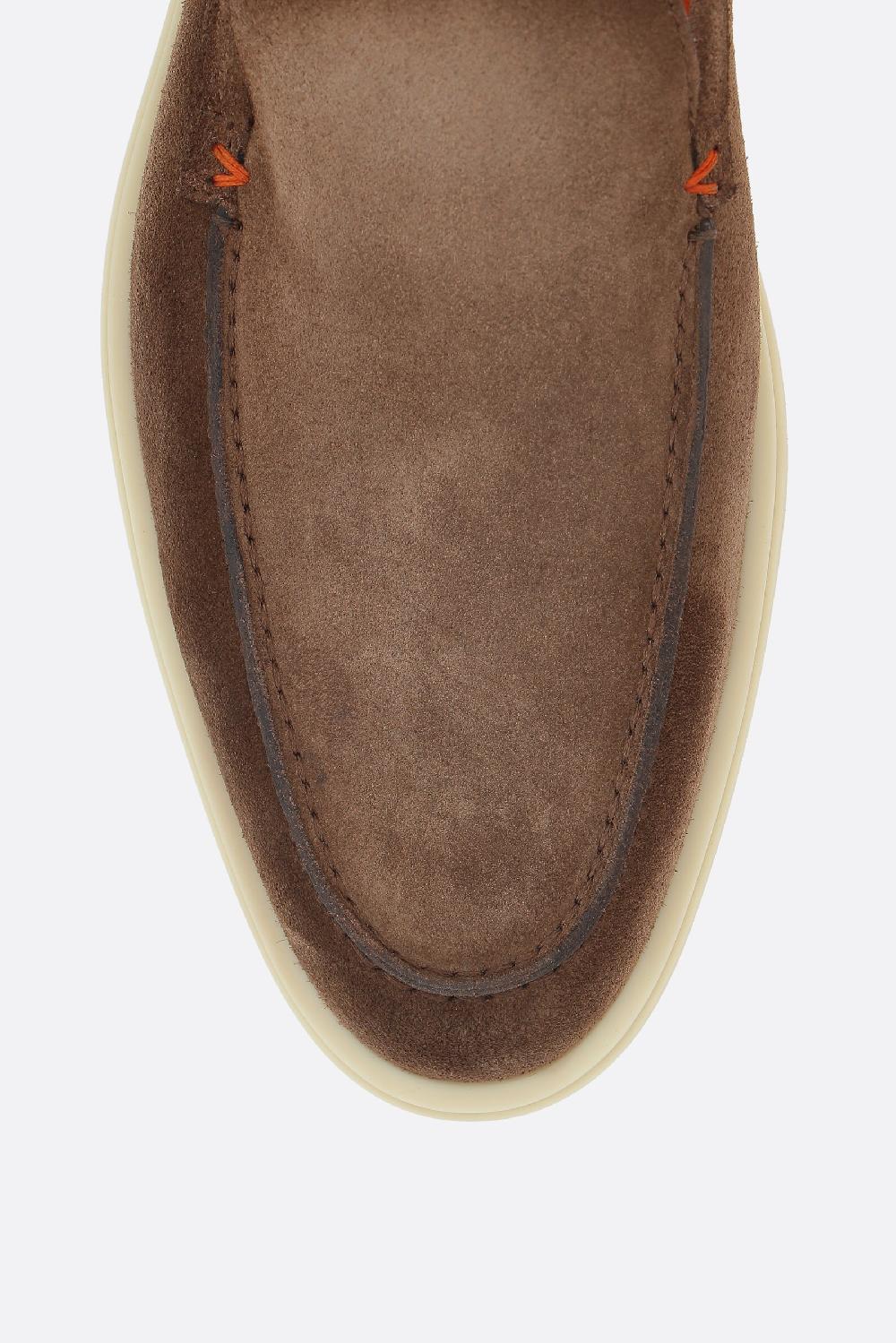 SANTONI Mocassino In Suede