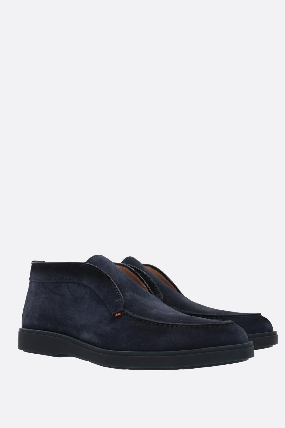 SANTONI Polacchino Slip-on In Suede