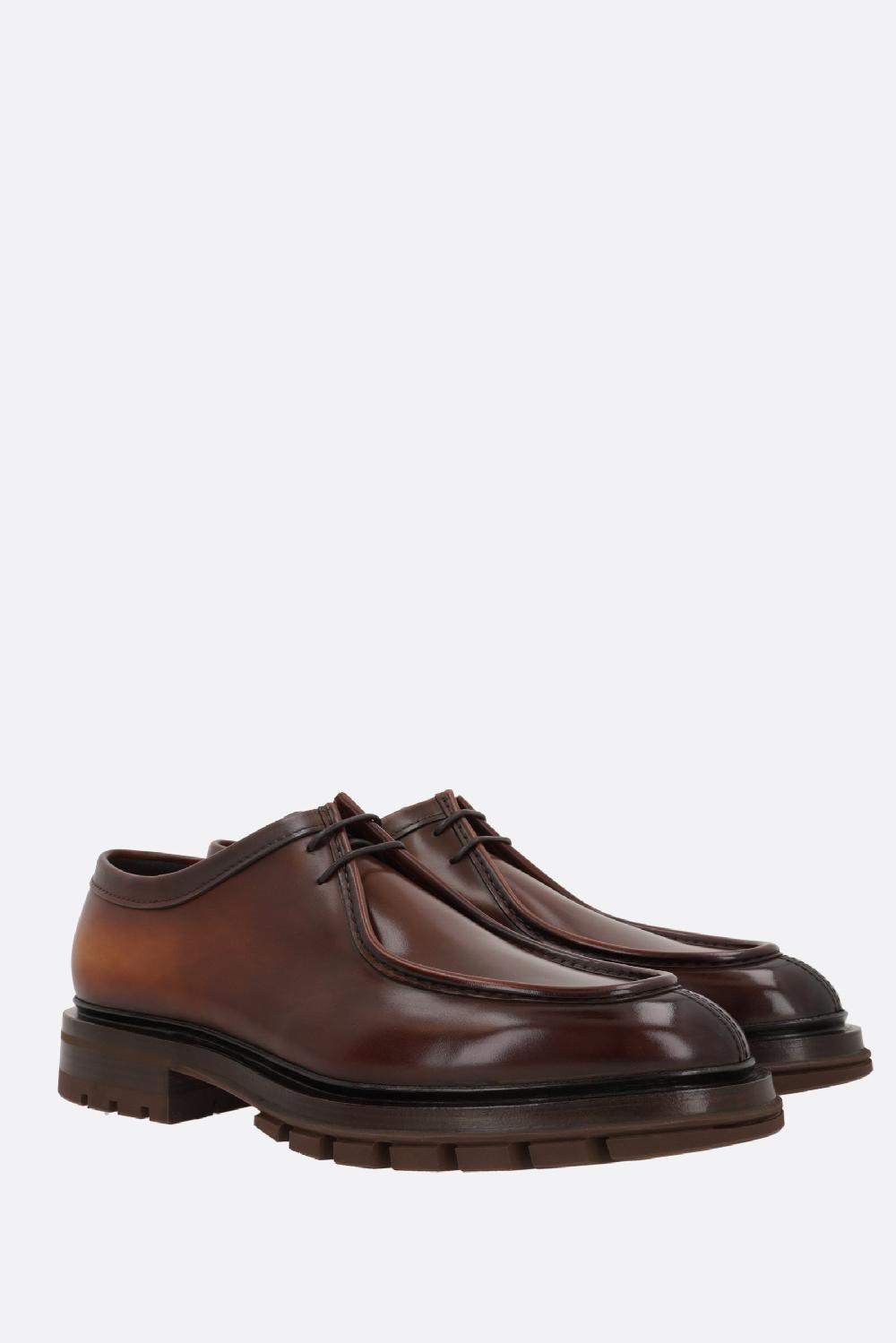 SANTONI Scarpa Derby Emlyn In Pelle Liscia