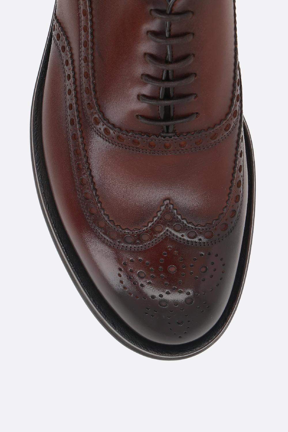 SANTONI Scarpa Oxford In Pelle Liscia