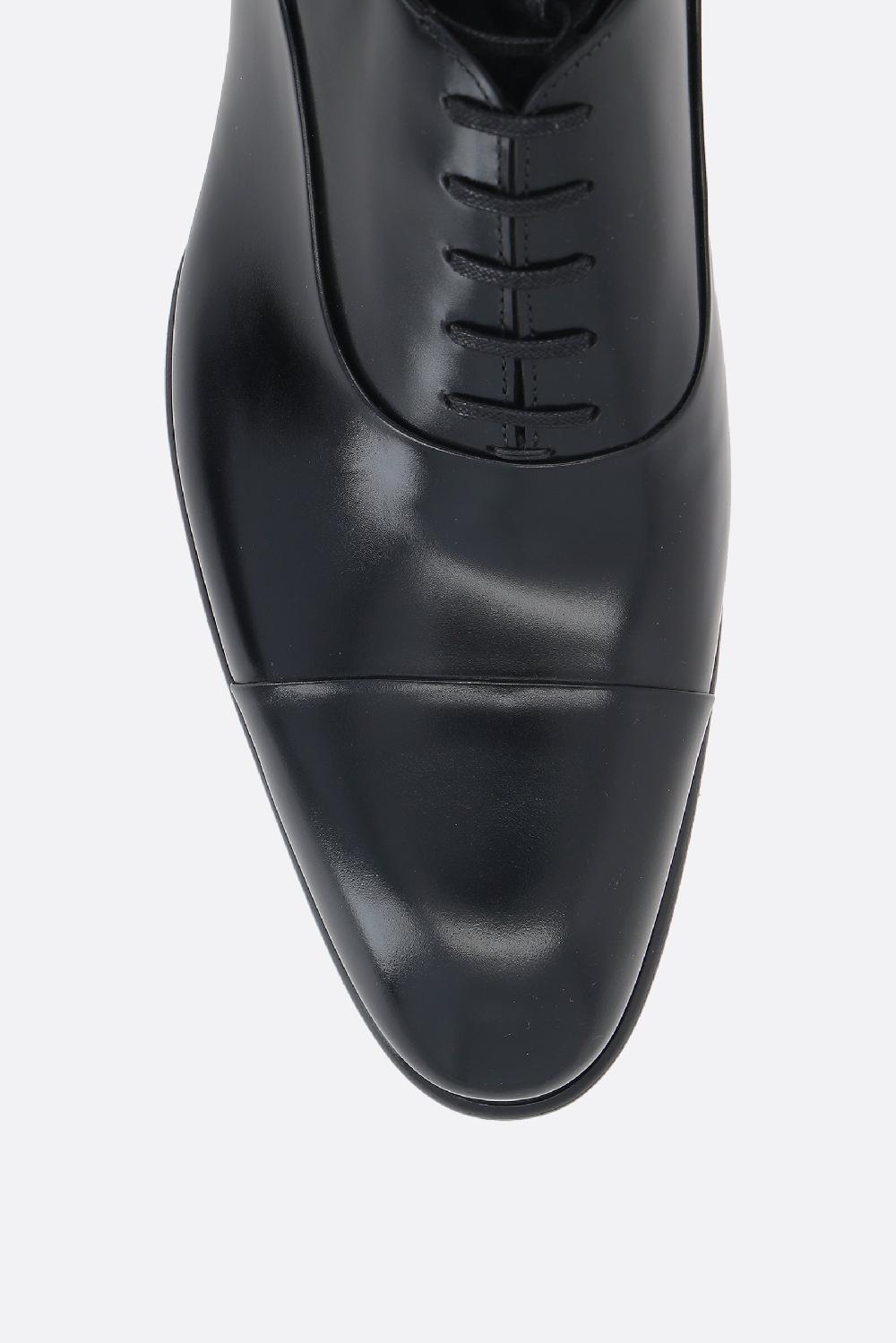 SANTONI Scarpa Oxford In Pelle Lucida