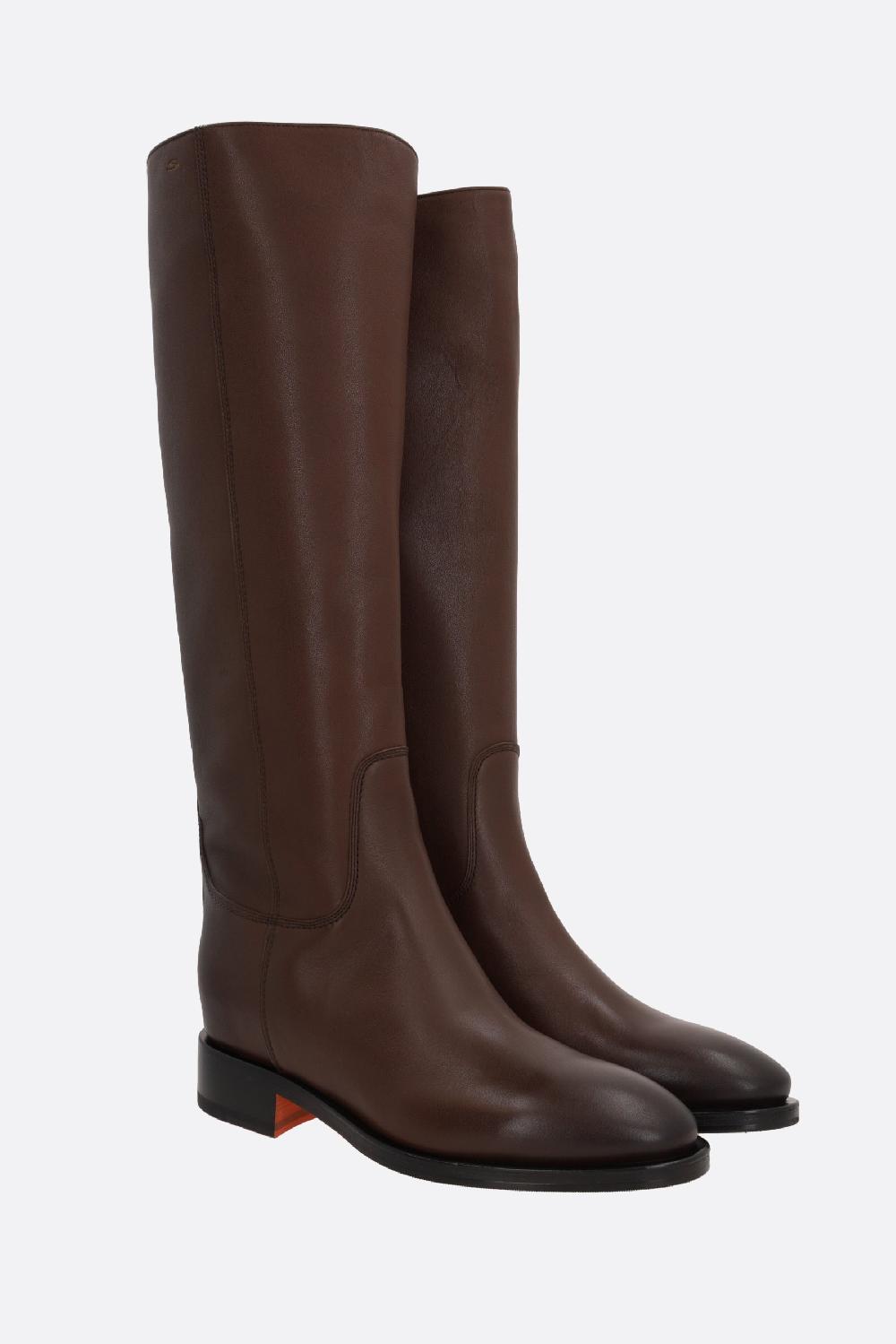 SANTONI Stivale Favours In Pelle Lucida