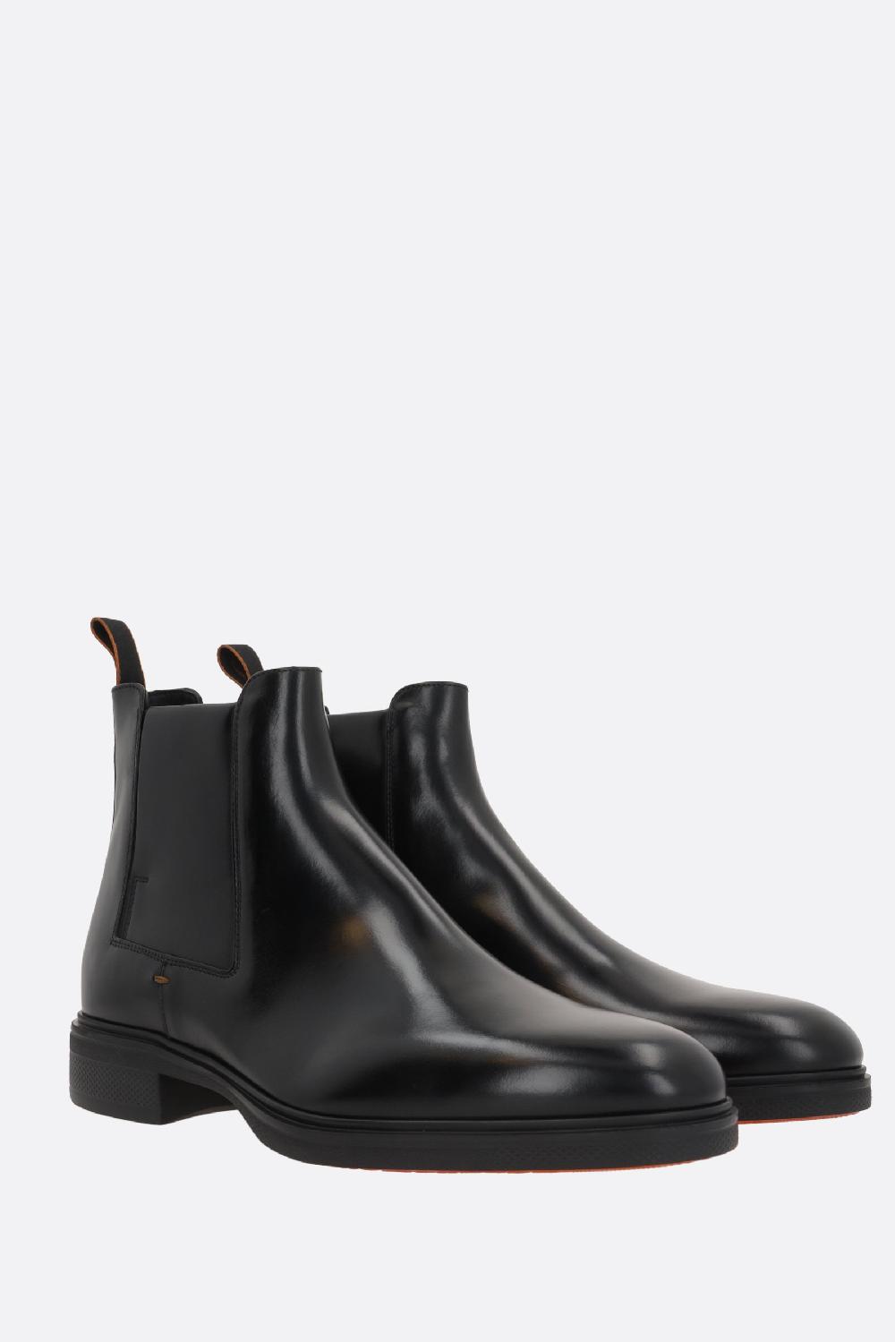 SANTONI Stivaletto Easy In Pelle Lucida