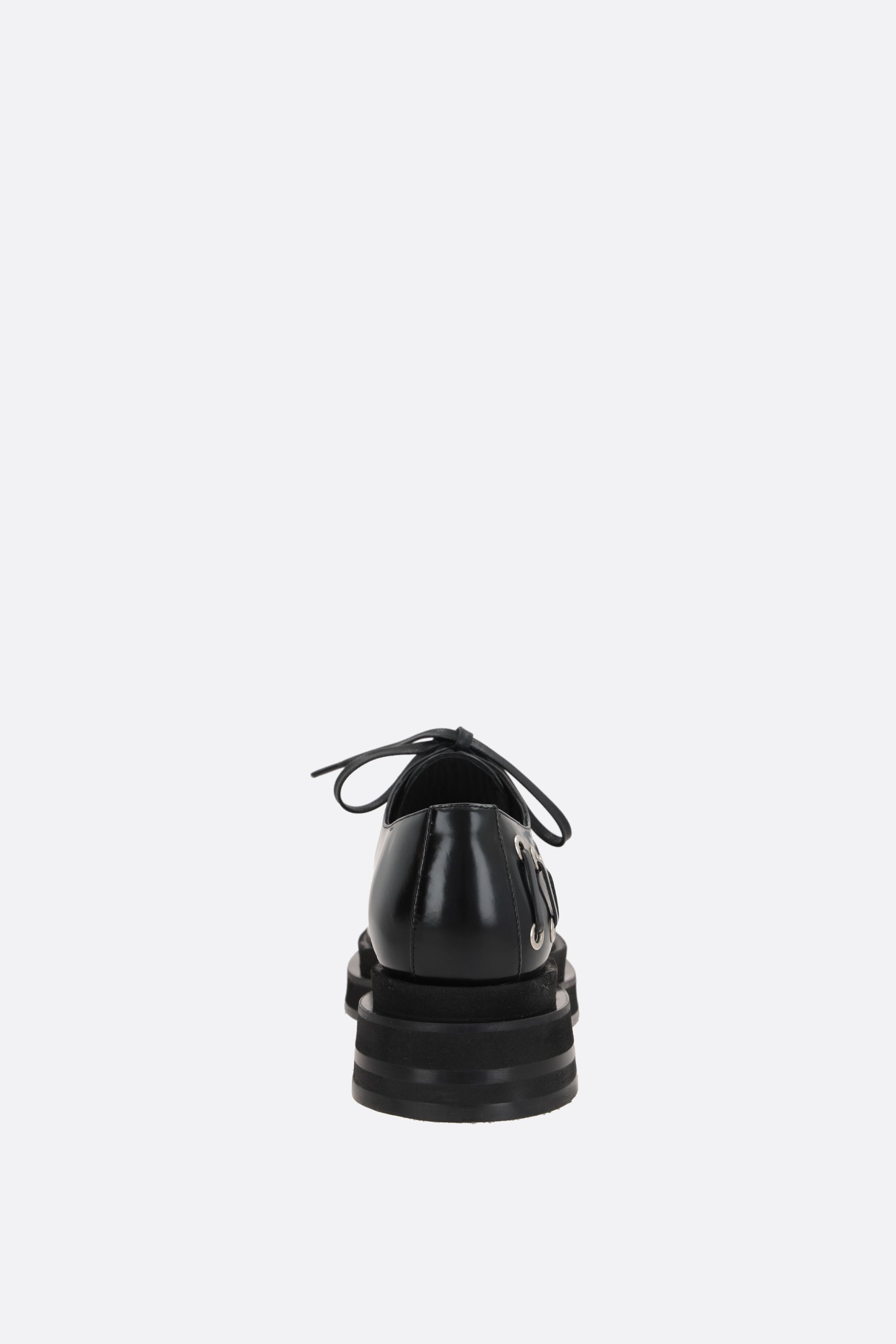 SIMONE ROCHA Scarpa Derby Flatform Heart Toe In Pelle Lucida