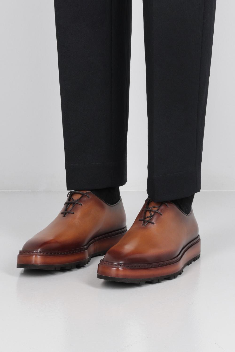 BERLUTI Scarpa Oxford Alessandro Alto In Pelle Venezia