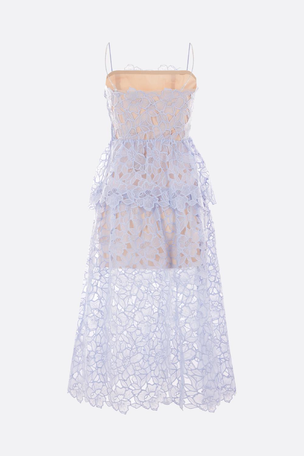 SELF PORTRAIT Abito Midi In Pizzo Di Organza