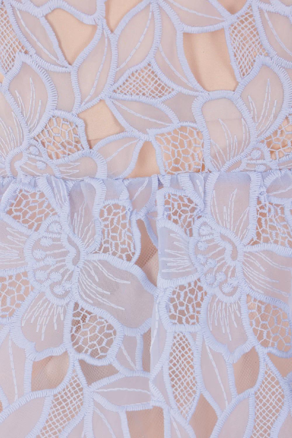 SELF PORTRAIT Abito Midi In Pizzo Di Organza