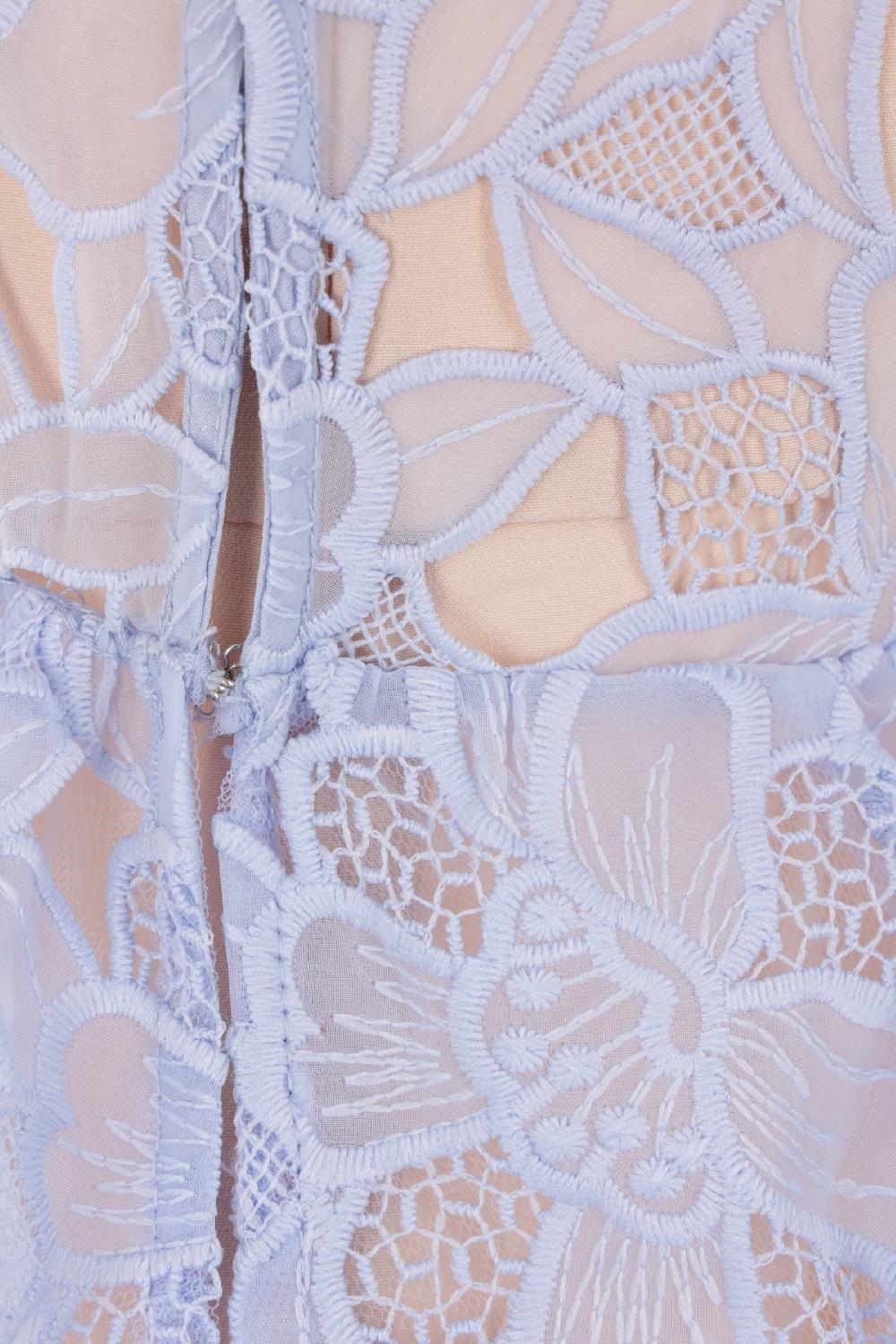 SELF PORTRAIT Abito Midi In Pizzo Di Organza