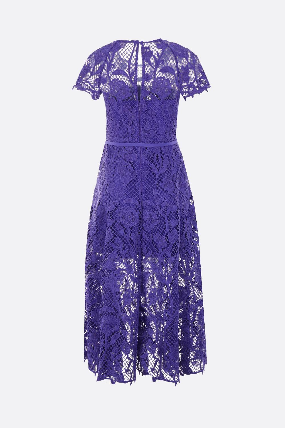 SELF PORTRAIT Abito Midi In Pizzo Floreale