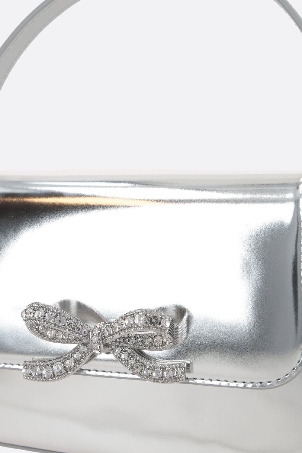 SELF PORTRAIT Borsa A Mano Micro In Pelle Laminata