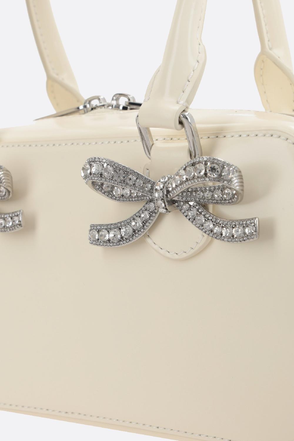 SELF PORTRAIT Borsa Tote Mini In Pelle Lucida