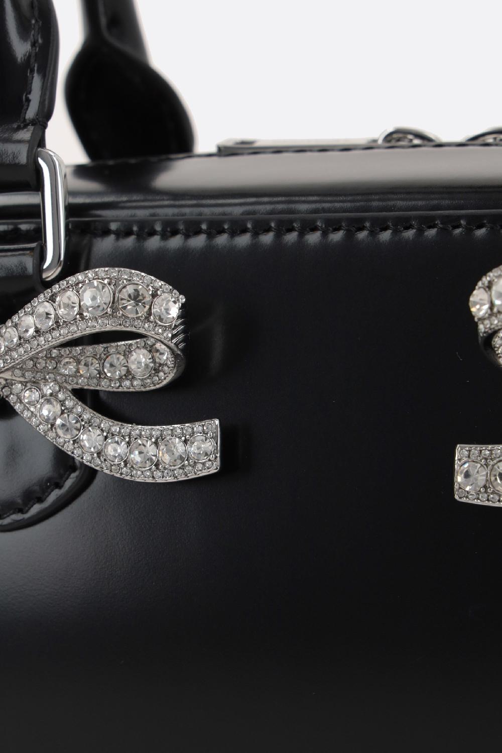 SELF PORTRAIT Borsa Tote Mini In Pelle Lucida