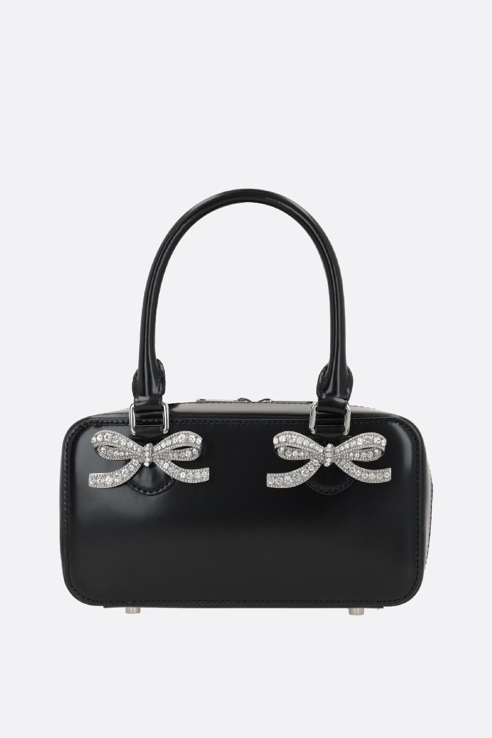 SELF PORTRAIT borsa tote mini in pelle lucida