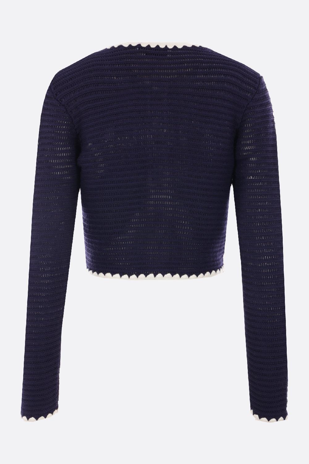 SELF PORTRAIT Cardigan In Crochet