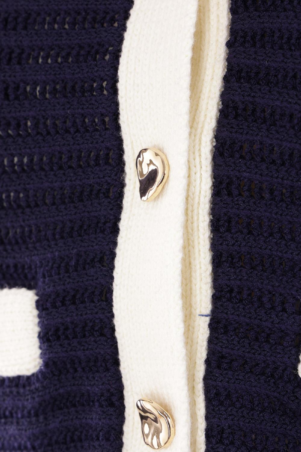 SELF PORTRAIT Cardigan In Crochet