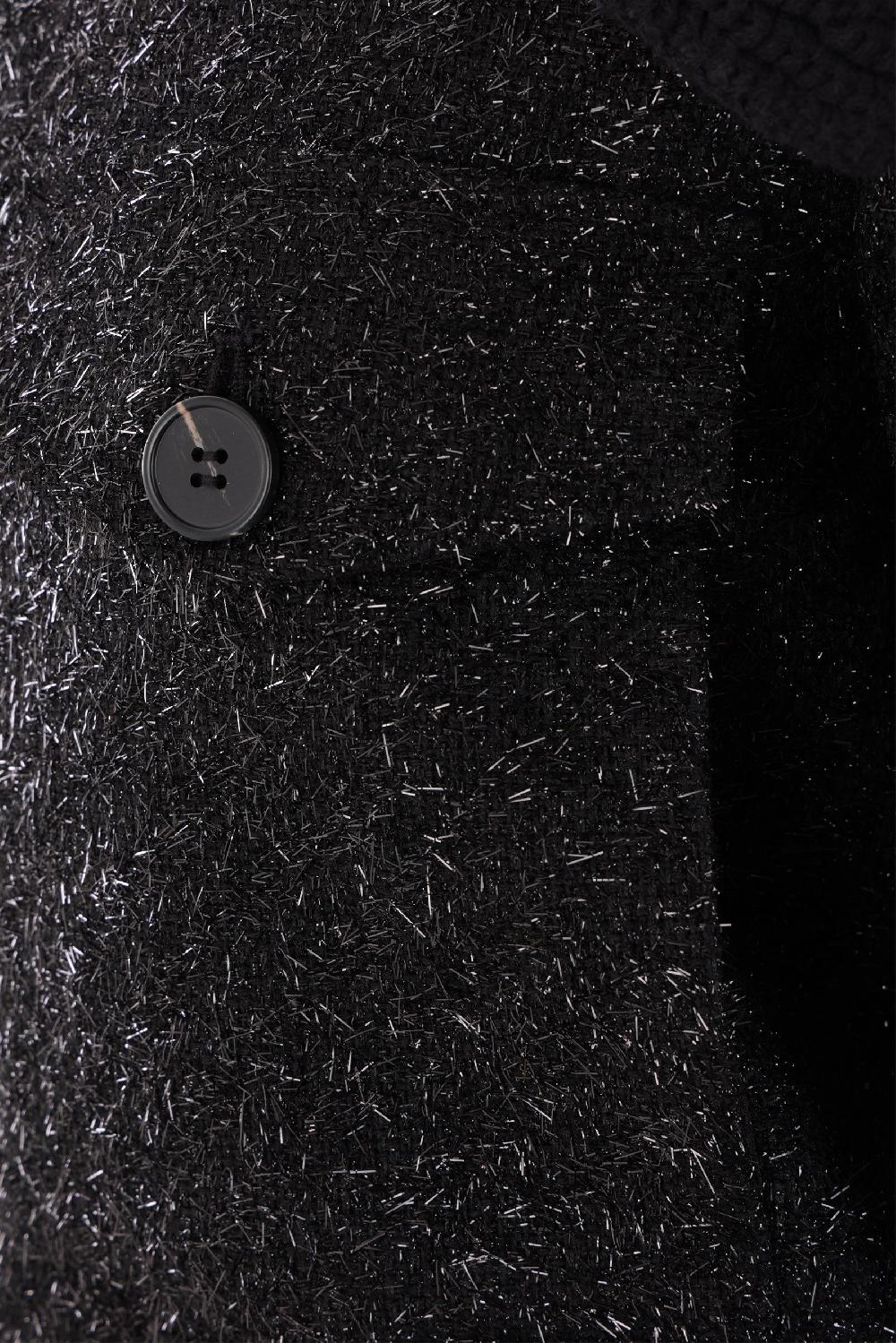 SELF PORTRAIT Giubbotto Bomber In Tinsel Bouclé