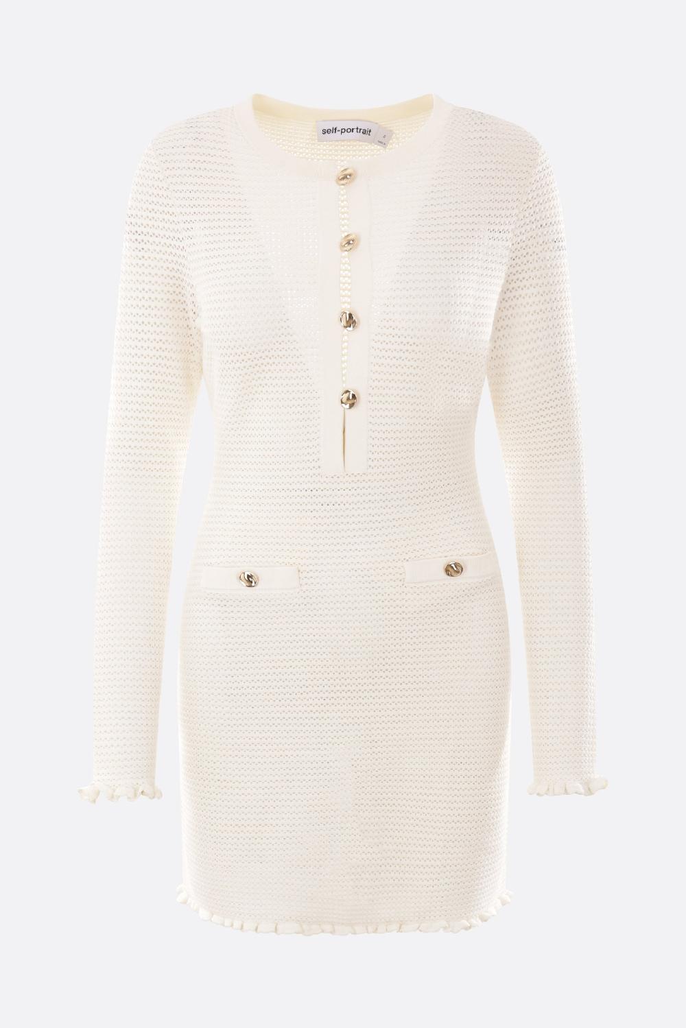 SELF PORTRAIT miniabito in crochet