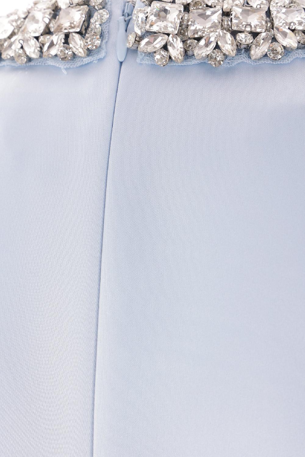 SELF PORTRAIT Miniabito In Raso Con Cristalli