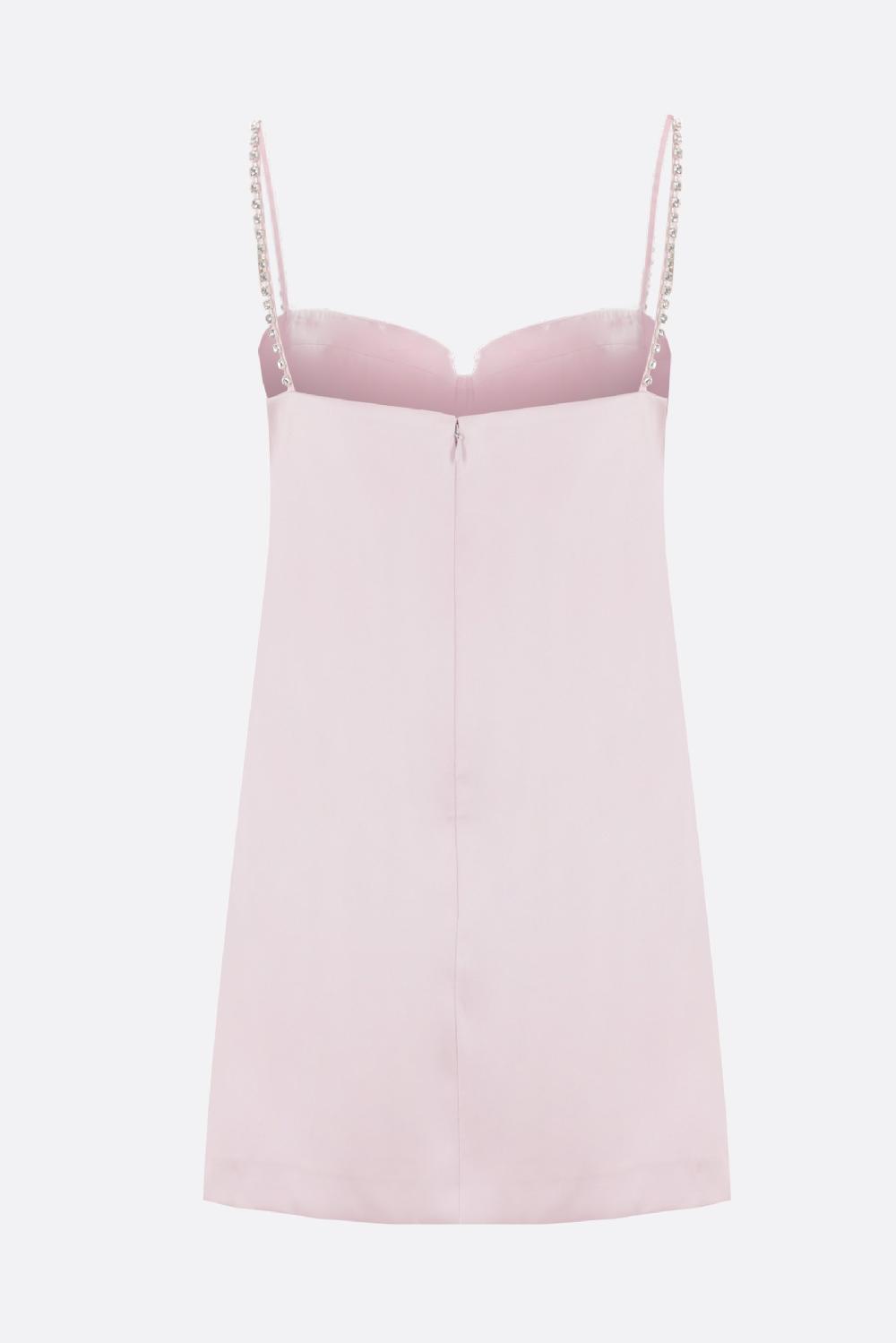 SELF PORTRAIT Miniabito In Raso Con Cristalli