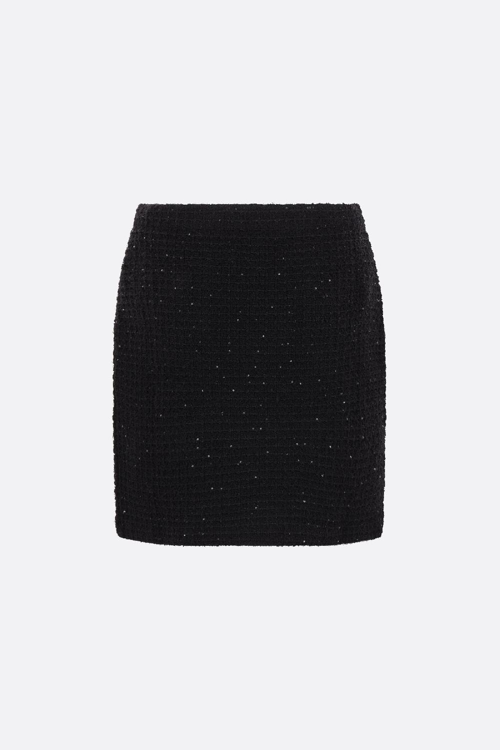 SELF PORTRAIT Minigonna In Maglia Texturizzata