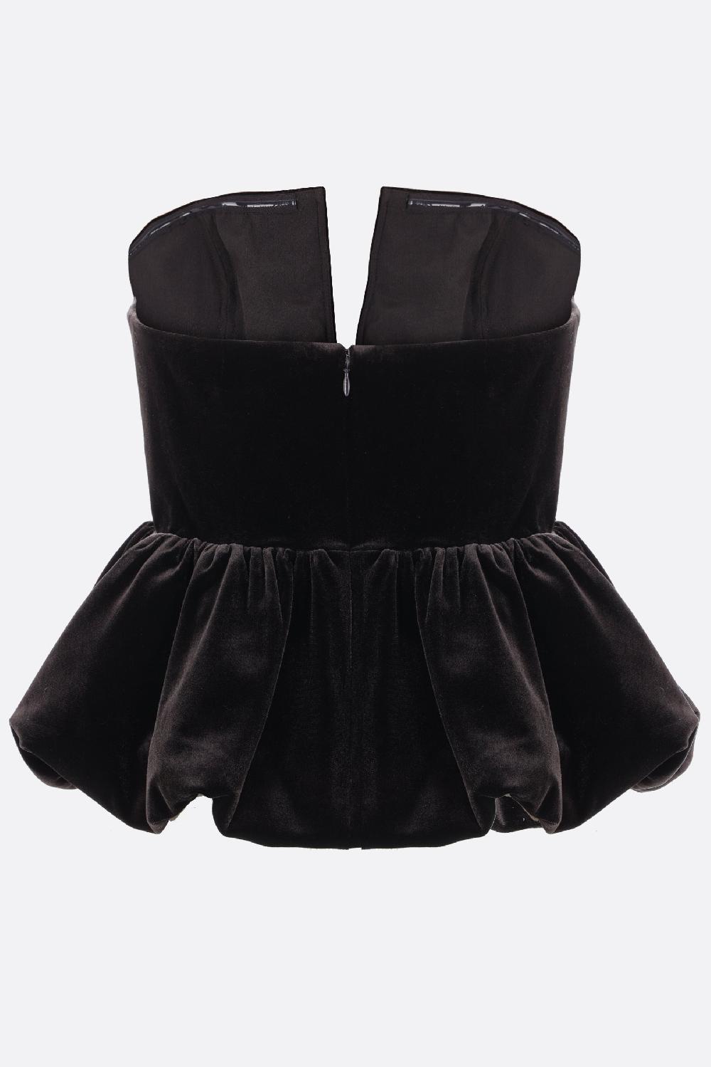 SELF PORTRAIT Top Bustier In Velluto