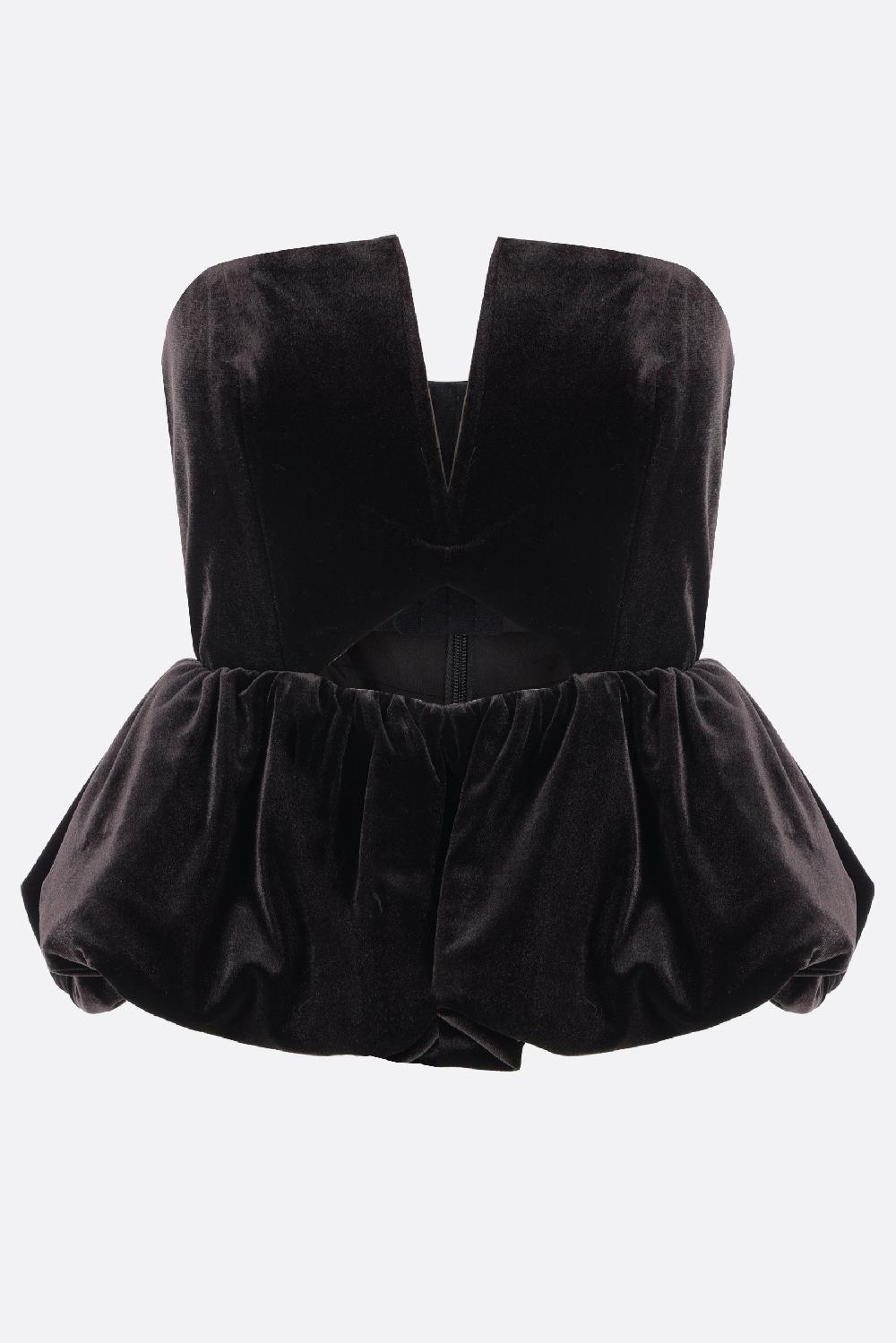 SELF PORTRAIT Top Bustier In Velluto