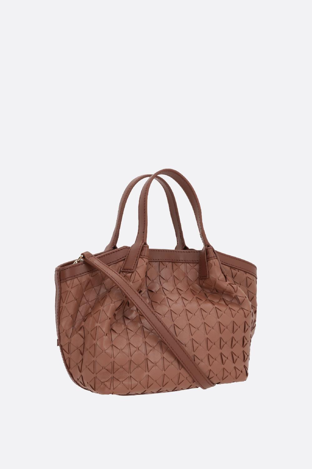 SERAPIAN Borsa Tote Secret Mini In Nappa Mosaico