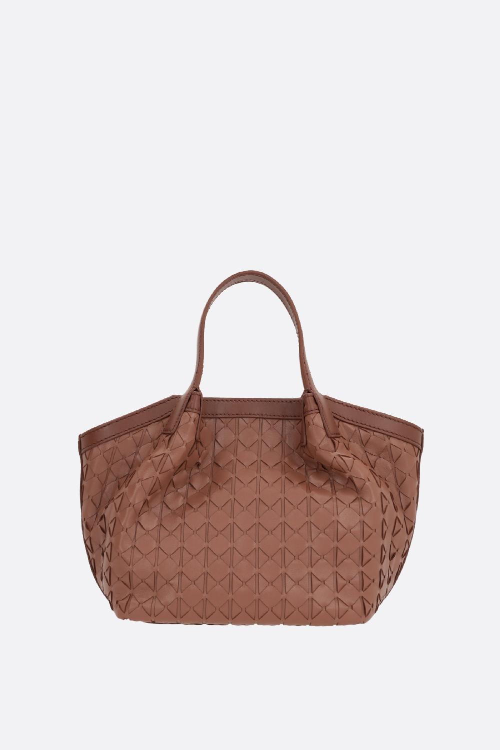 SERAPIAN Borsa Tote Secret Mini In Nappa Mosaico