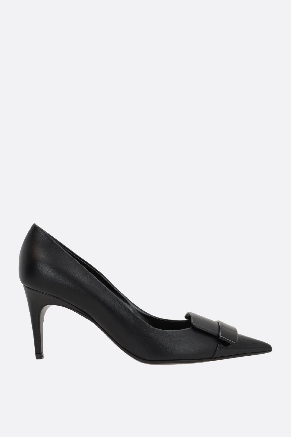 SERGIO ROSSI décolleté sr1 in nappa e vernice