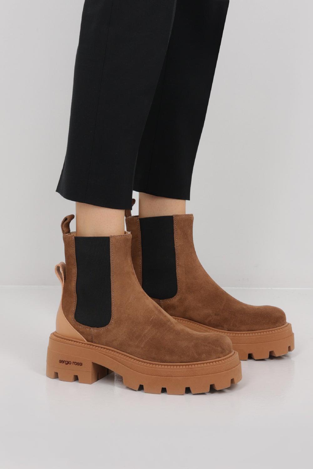 SERGIO ROSSI Stivaletto Chelsea Sr Milla In Suede