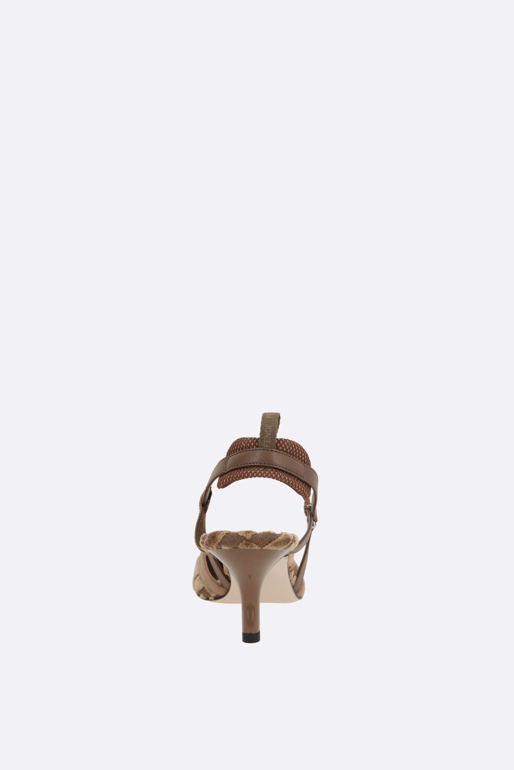 FENDI Slingback Colibrì Lite In Velluto Jacquard FF